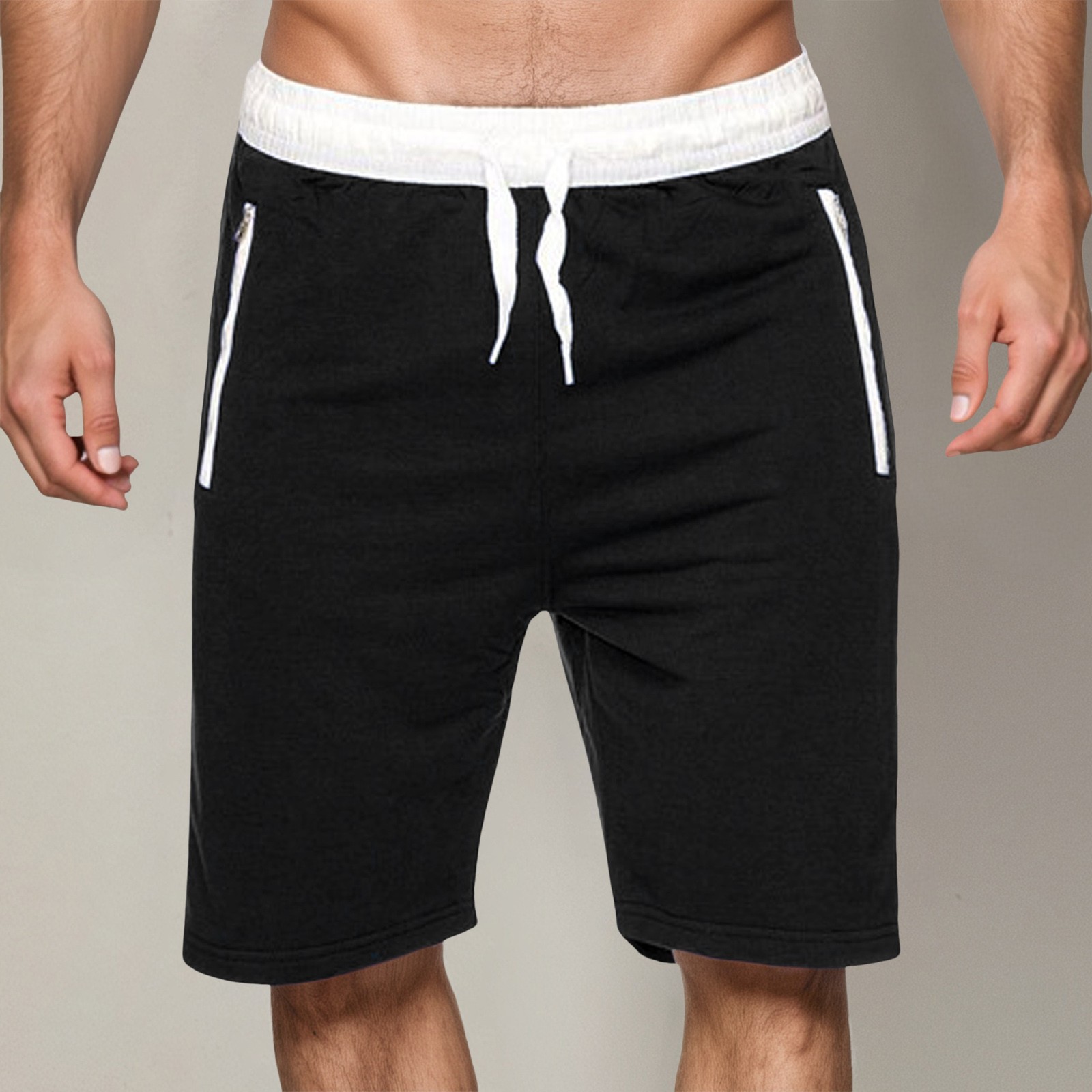 thumbnail image 2 of Pantalones cortos casuales de corte holgado para hombre - Entrepierna de 5 pulgadas - Ropa de verano de poliéster - Gimnasio/fin de semana, S-XXXL, 2 of 6